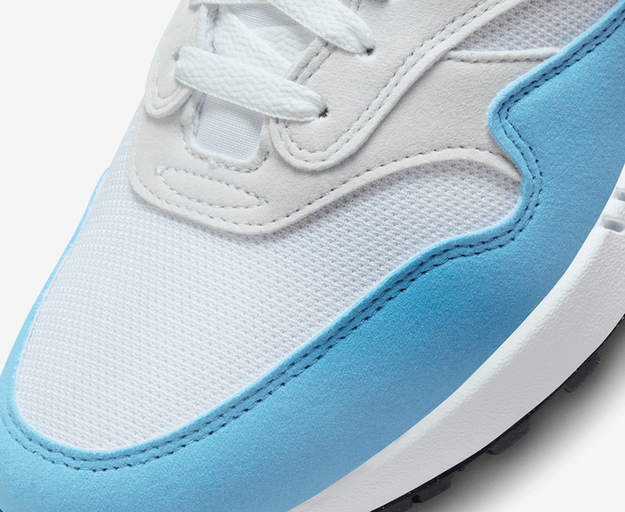 Nike - AIR MAX 1 'WHITE/UNIVERSITY BLUE-PHOTON DUST-BLACK' - VegNonVeg