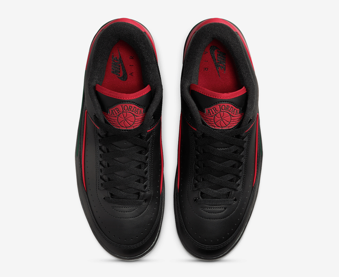 Jordan - AIR JORDAN 2 RETRO LOW 'BLACK/FIRE RED-FIR-CEMENT GREY ...