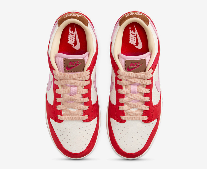 Nike - DUNK LOW PREMIUM 'SPORT RED/SHEEN-STRAW-SAIL' - VegNonVeg