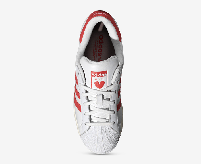 Adidas superstar hotsell w red white