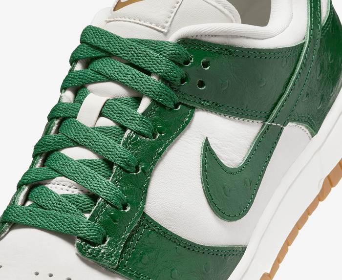 Nike - DUNK LOW LX 'PHANTOM/GORGE GREEN-SAIL-METALLIC GOLD' - VegNonVeg