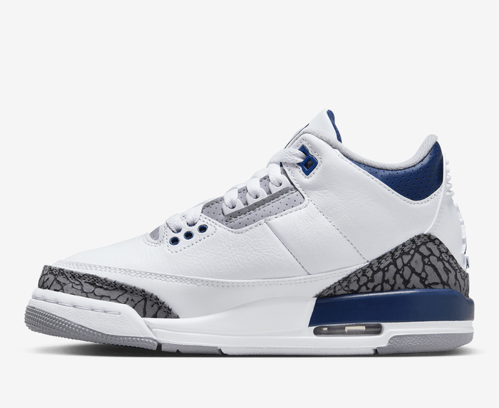 Jordan - AIR JORDAN 3 RETRO 'WHITE/MIDNIGHT NAVY-CEMENT GREY-BLACK ...