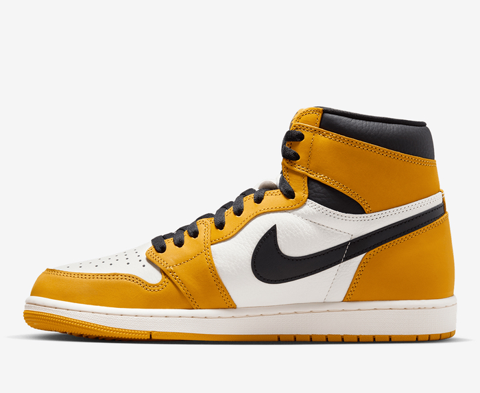 Jordan - AIR JORDAN 1 RETRO HIGH OG 'YELLOW OCHRE/BLACK-SAIL' - VegNonVeg