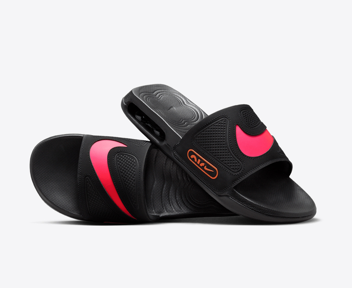 Pink and orange nike slides hotsell