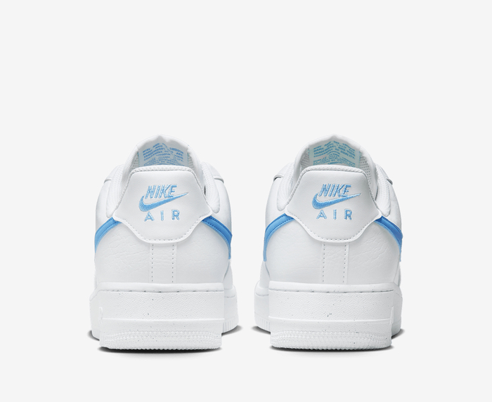 Nike - AIR FORCE 1 '07 NN 'WHITE/UNIVERSITY BLUE-VOLT' - VegNonVeg
