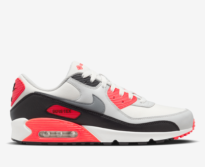 Nike - AIR MAX 90 GORE-TEX 'SUMMIT WHITE/COOL GREY-BRIGHT CRIMSON ...