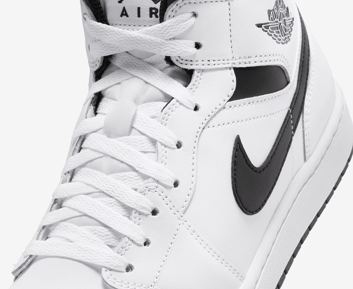 Jordan - AIR JORDAN 1 MID 'WHITE/BLACK' - VegNonVeg