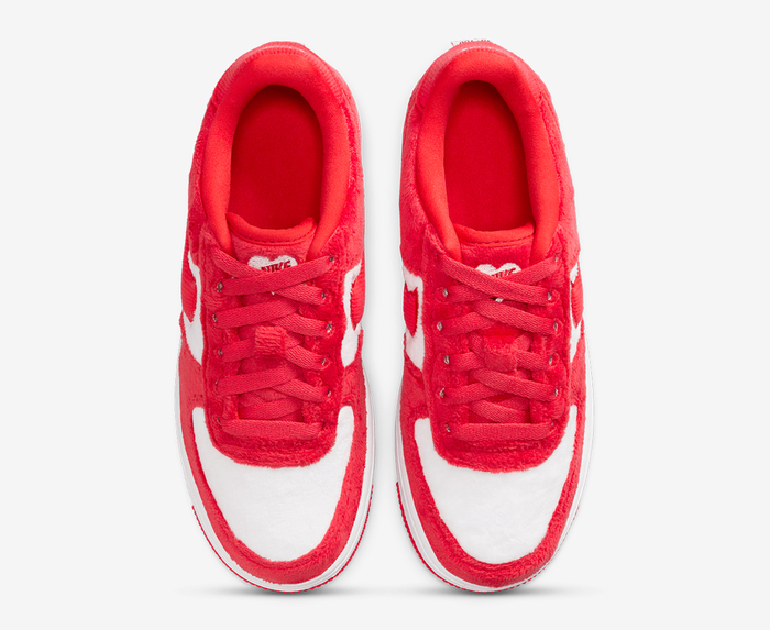 Nike - AIR FORCE 1 'FIRE RED/LIGHT CRIMSON-WHITE-PINK FOAM' - VegNonVeg