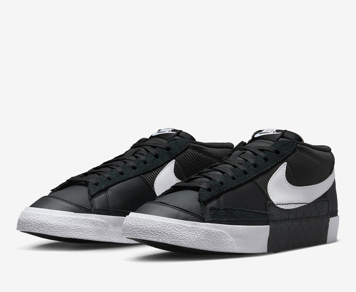 Nike blazer cheap black white high