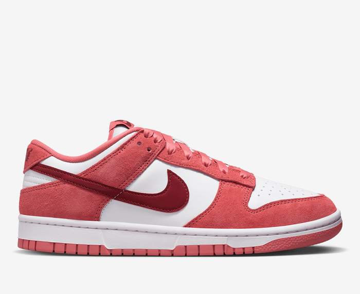 Nike - DUNK LOW 'WHITE/TEAM RED-ADOBE-DRAGON RED' - VegNonVeg