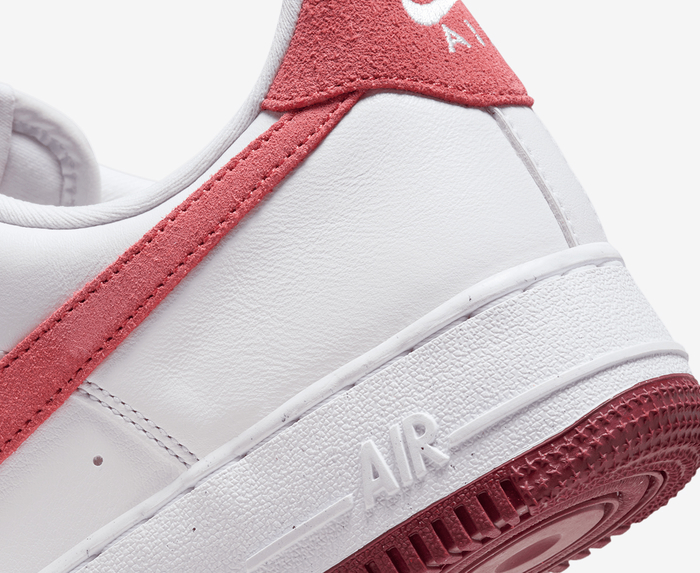 Nike - AIR FORCE 1 '07 'WHITE/ADOBE-TEAM RED-DRAGON RED' - VegNonVeg