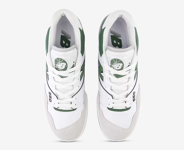 New Balance - BB550 'WHITE/GREEN' - VegNonVeg