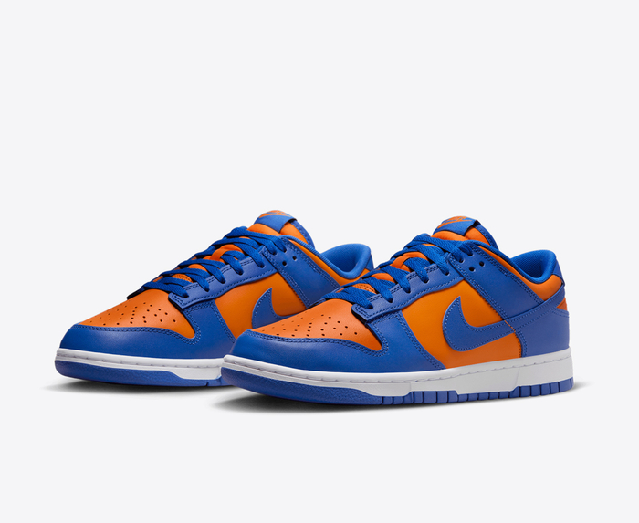dunk low white royal red