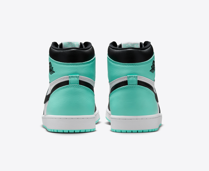 jordan 1 black white green