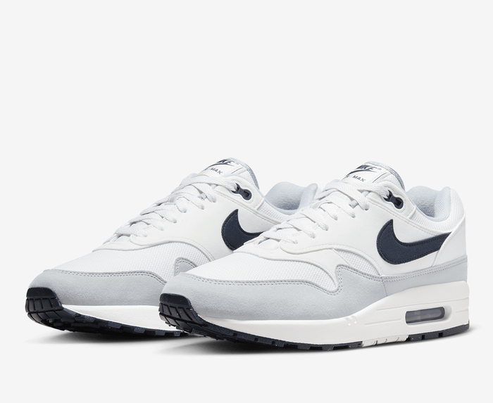 Nike AIR MAX 1 PLATINUM TINT DARK OBSIDIAN WOLF GREY VegNonVeg