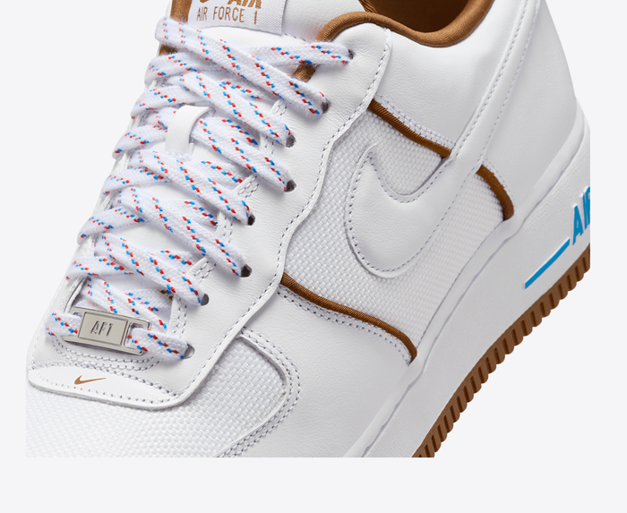 Air force 1 07 white light blue best sale