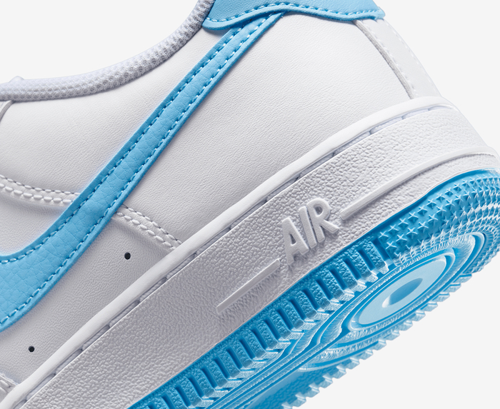 Nike - AIR FORCE 1 'WHITE/AQUARIUS BLUE' - VegNonVeg