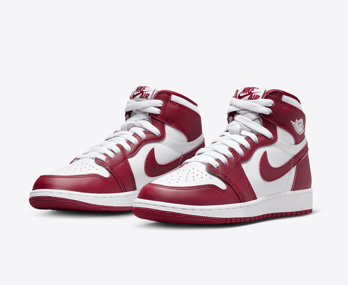 jordan1 red and white