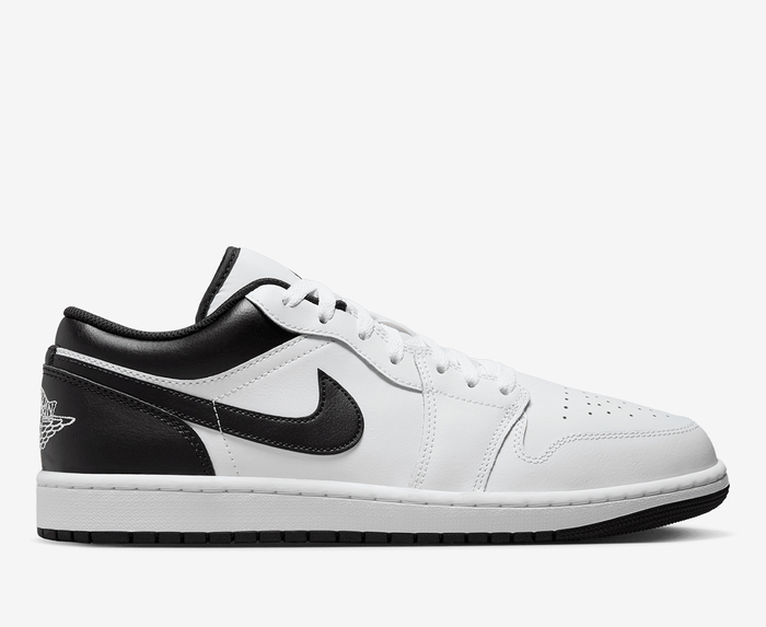 Jordan - AIR JORDAN 1 LOW 'WHITE/BLACK' - VegNonVeg