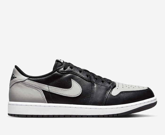 Jordan - AIR JORDAN 1 RETRO LOW OG 'BLACK/MEDIUM GREY-WHITE' - VegNonVeg