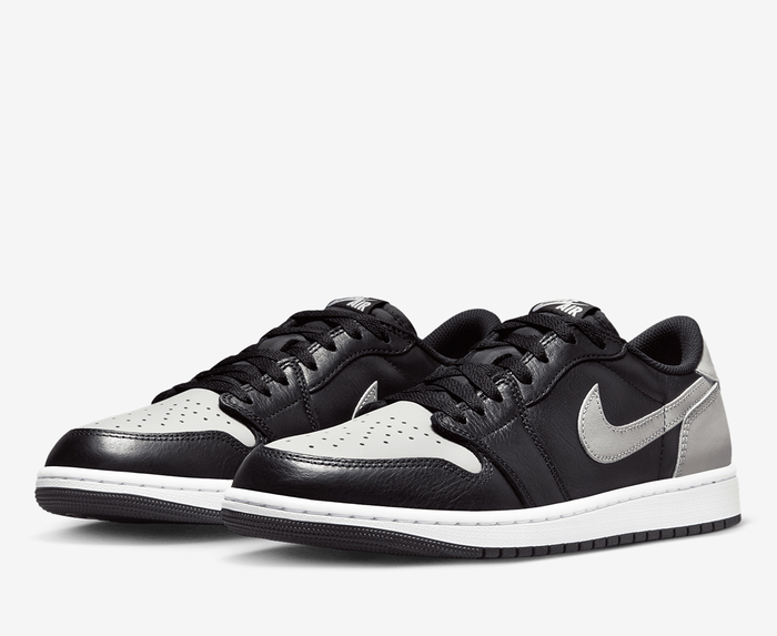 Jordan - AIR JORDAN 1 RETRO LOW OG 'BLACK/MEDIUM GREY-WHITE' - VegNonVeg