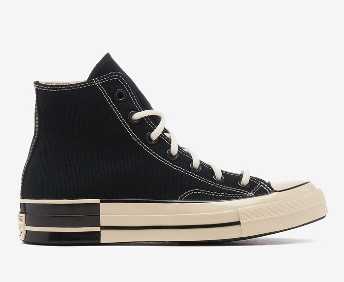 Converse - CHUCK 70 HIGH 'BLACK/NATURAL IVORY' - VegNonVeg