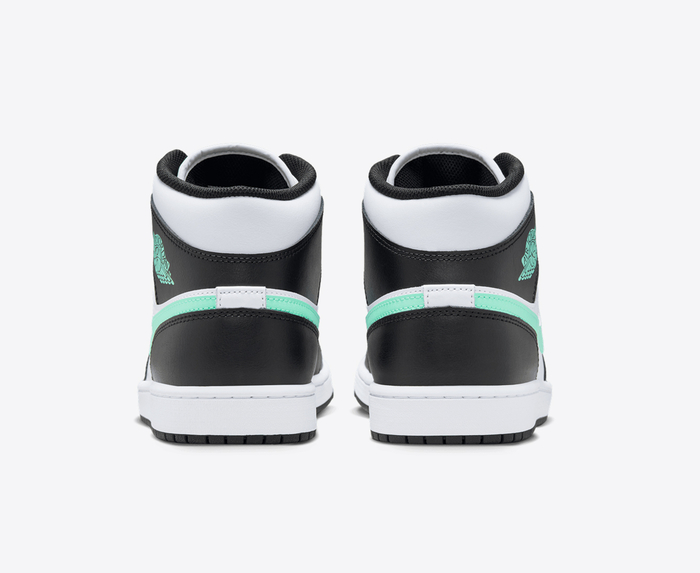 jordan 1 black white green