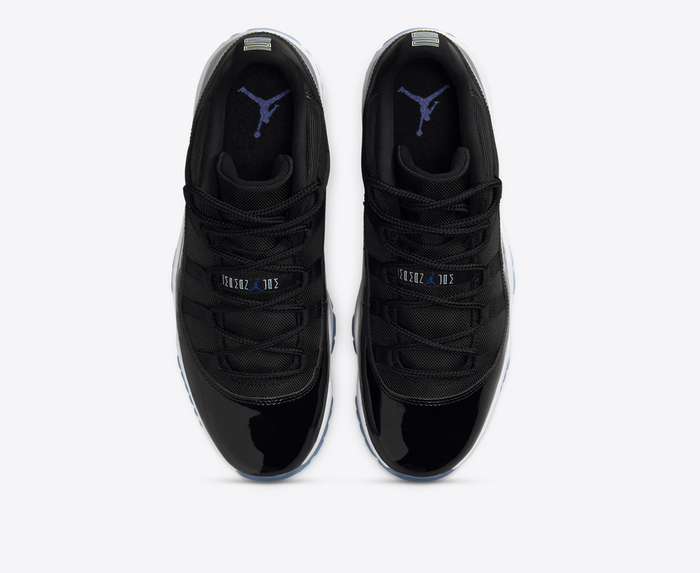 jordan retro 11 low mens black varsity royal white