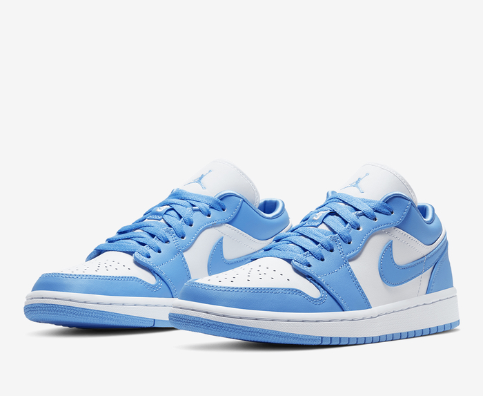 Jordan - AIR JORDAN 1 LOW 'UNIVERSITY BLUE/WHITE' - VegNonVeg