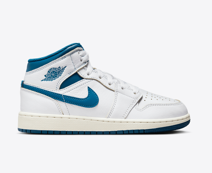 jordan 1s mid blue and white