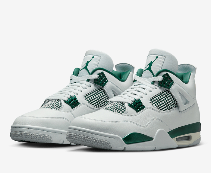 Jordan - AIR JORDAN 4 RETRO 'WHITE/OXIDIZED GREEN-NEUTRAL GREY' - VegNonVeg