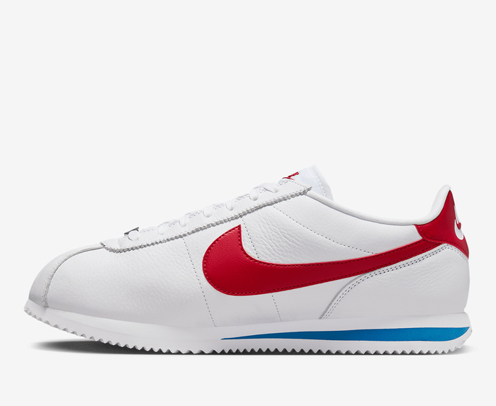 Nike - CORTEZ 'WHITE/VARSITY RED-VARSITY BLUE' - VegNonVeg