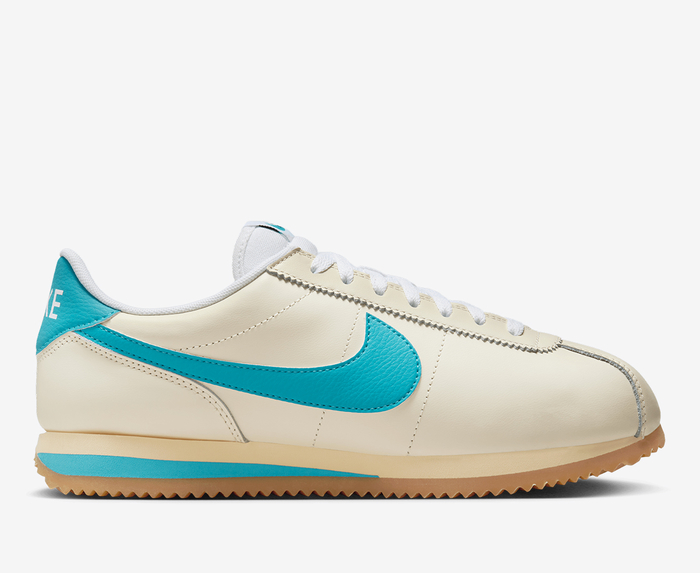 Nike - CORTEZ 'COCONUT MILK/TEAL NEBULA-GUM YELLOW' - VegNonVeg