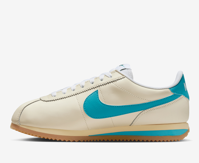 Nike - CORTEZ 'COCONUT MILK/TEAL NEBULA-GUM YELLOW' - VegNonVeg