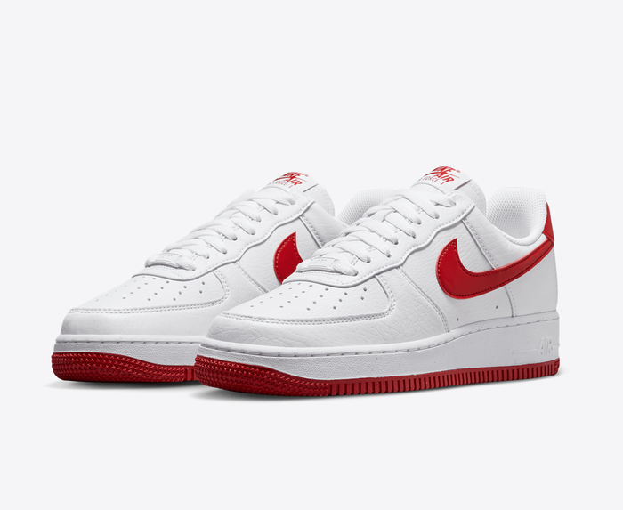 Nike AIR FORCE 1 07 NN WHITE GYM RED VOLT VegNonVeg