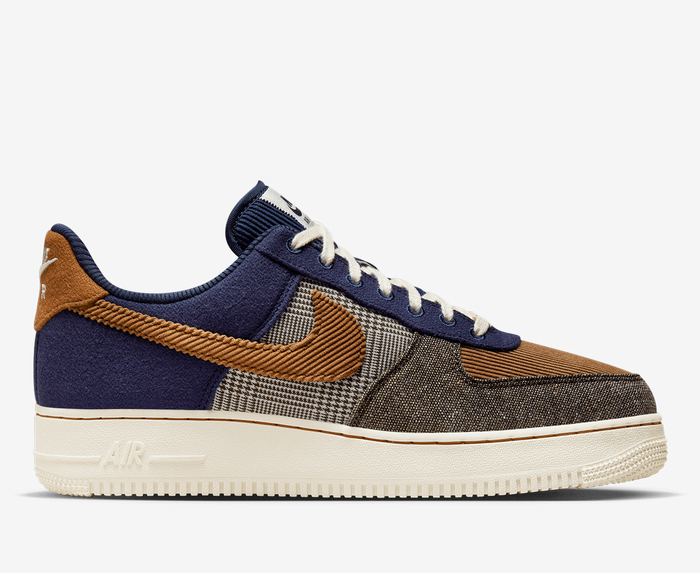 Nike - AIR FORCE 1 '07 PREMIUM 'MIDNIGHT NAVY/ALE BROWN-PALE IVORY ...