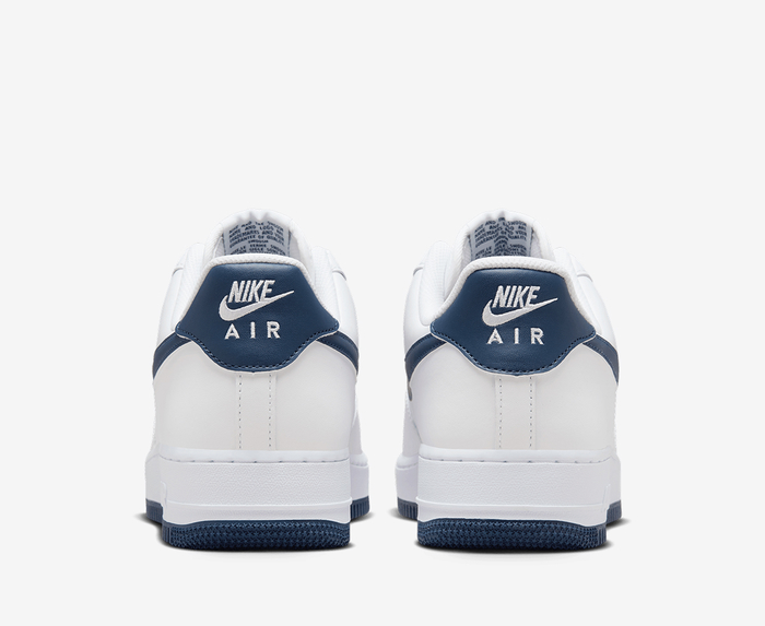 Nike - AIR FORCE 1 '07 'WHITE/MIDNIGHT NAVY' - VegNonVeg