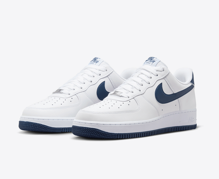 Nike force white and blue hotsell