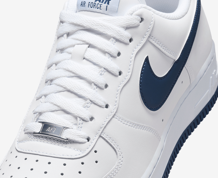 Air force 1 navy blue and white hotsell