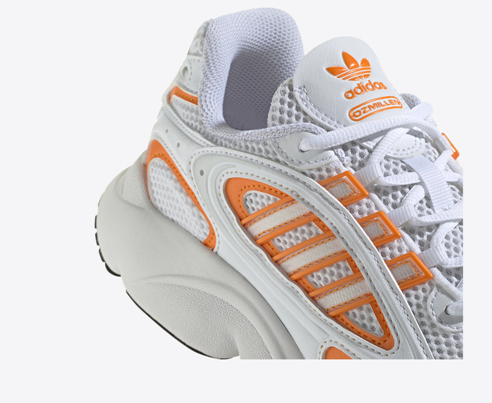 Adidas Originals OZMILLEN CLOUD WHITE EQT ORANGE SILVER METALLIC VegNonVeg