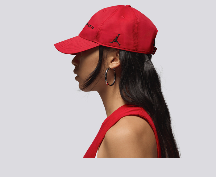 Jordan DRI FIT CLUB CAP GYM RED BLACK VegNonVeg