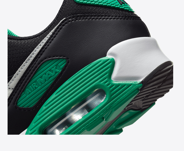 Nike air max black white and green best sale