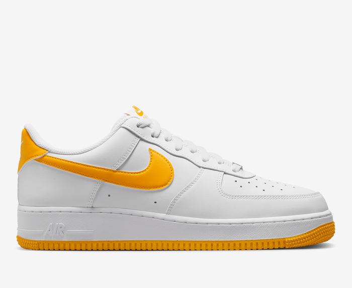 Nike - AIR FORCE 1 '07 'WHITE/UNIVERSITY GOLD' - VegNonVeg