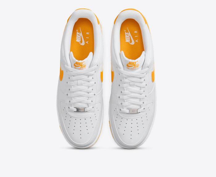 Nike AIR FORCE 1 07 WHITE UNIVERSITY GOLD VegNonVeg