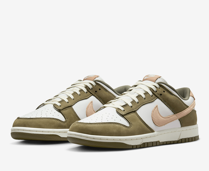 Nike - DUNK LOW RETRO PREMIUM 'MEDIUM OLIVE/HEMP-SUMMIT WHITE-SAIL ...