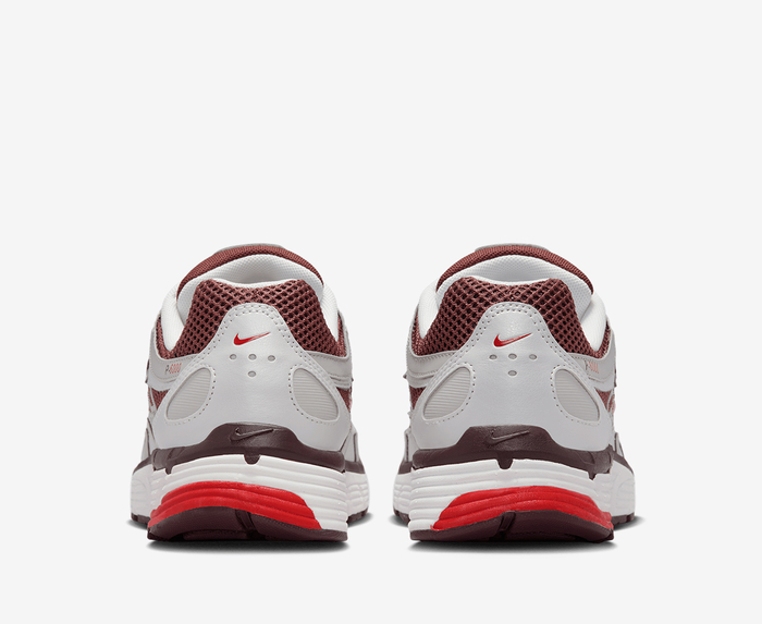 Nike - P-6000 'METALLIC SUMMIT WHITE/FIRE RED-DARK PONY' - VegNonVeg