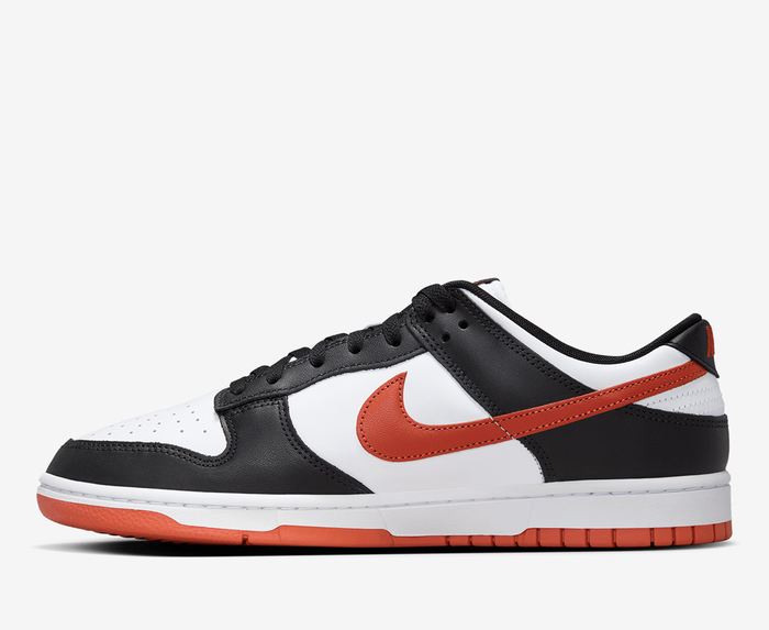 Nike - DUNK LOW RETRO 'WHITE/DRAGON RED-BLACK' - VegNonVeg