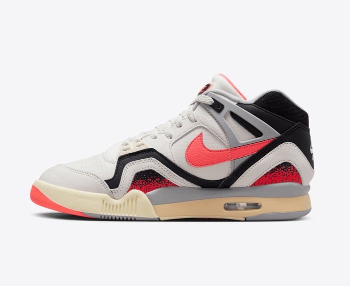 Nike AIR TECH CHALLENGE II PHANTOM HOT LAVA BLACK SILVER PALE IVORY VegNonVeg