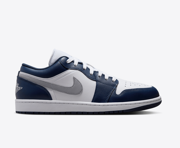 Jordan AIR JORDAN 1 LOW WHITE WOLF GREY MIDNIGHT NAVY VegNonVeg