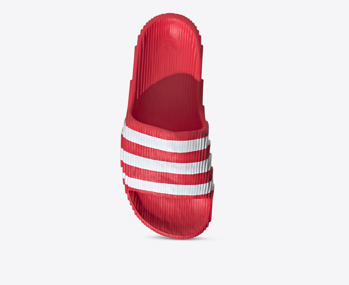 Adidas Originals ADILETTE 22 BETTER SCARLET CLOUD WHITE VegNonVeg